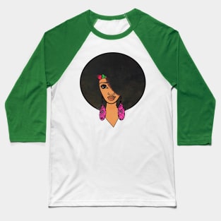 Beautiful Afro indian Women Sista Baseball T-Shirt